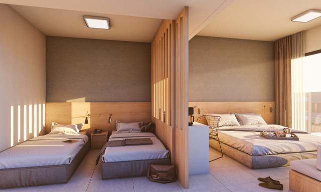 White Olive Elite Laganas - zimmerbeispiel trennwand (Photo 3)